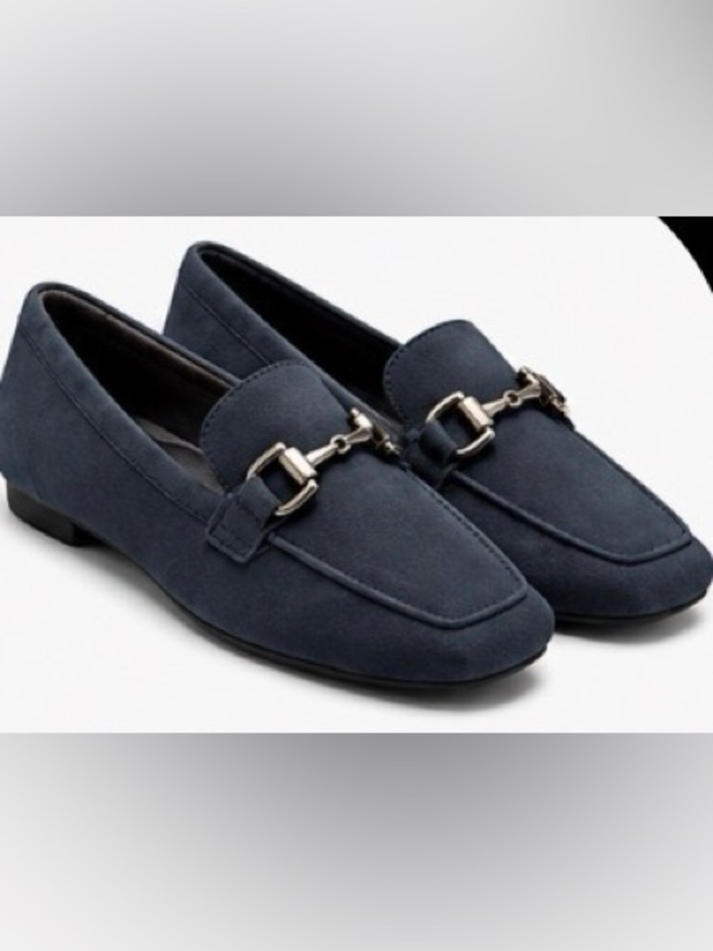 Rockport Women’s Polly Slip-on Square Toe Dress Loafers in Dark Blue